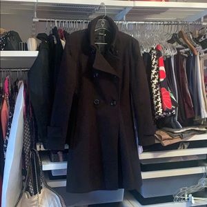 Black dress winter coat